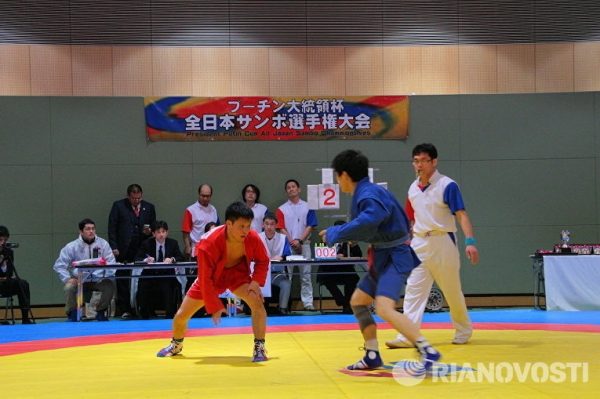 В Токио проходит чемпионат Японии по самбо на Кубок Путина