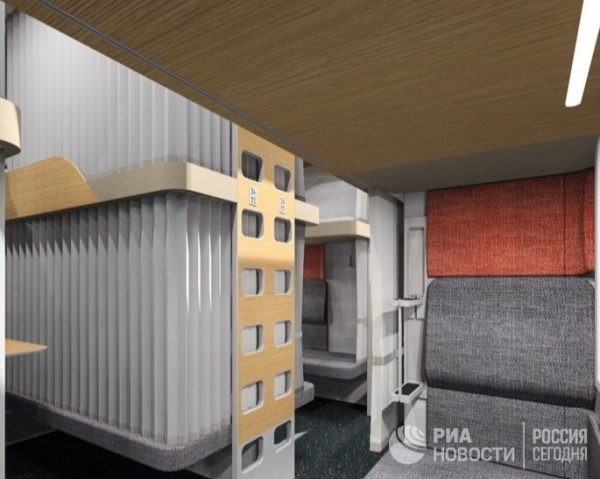 Огороженное место, usb-разъемы – в РЖД представили концепт новых плацкартных вагонов