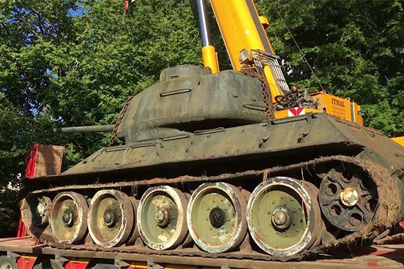 Эстонский коллекционер спас тагильский танк от сдачи на металлолом